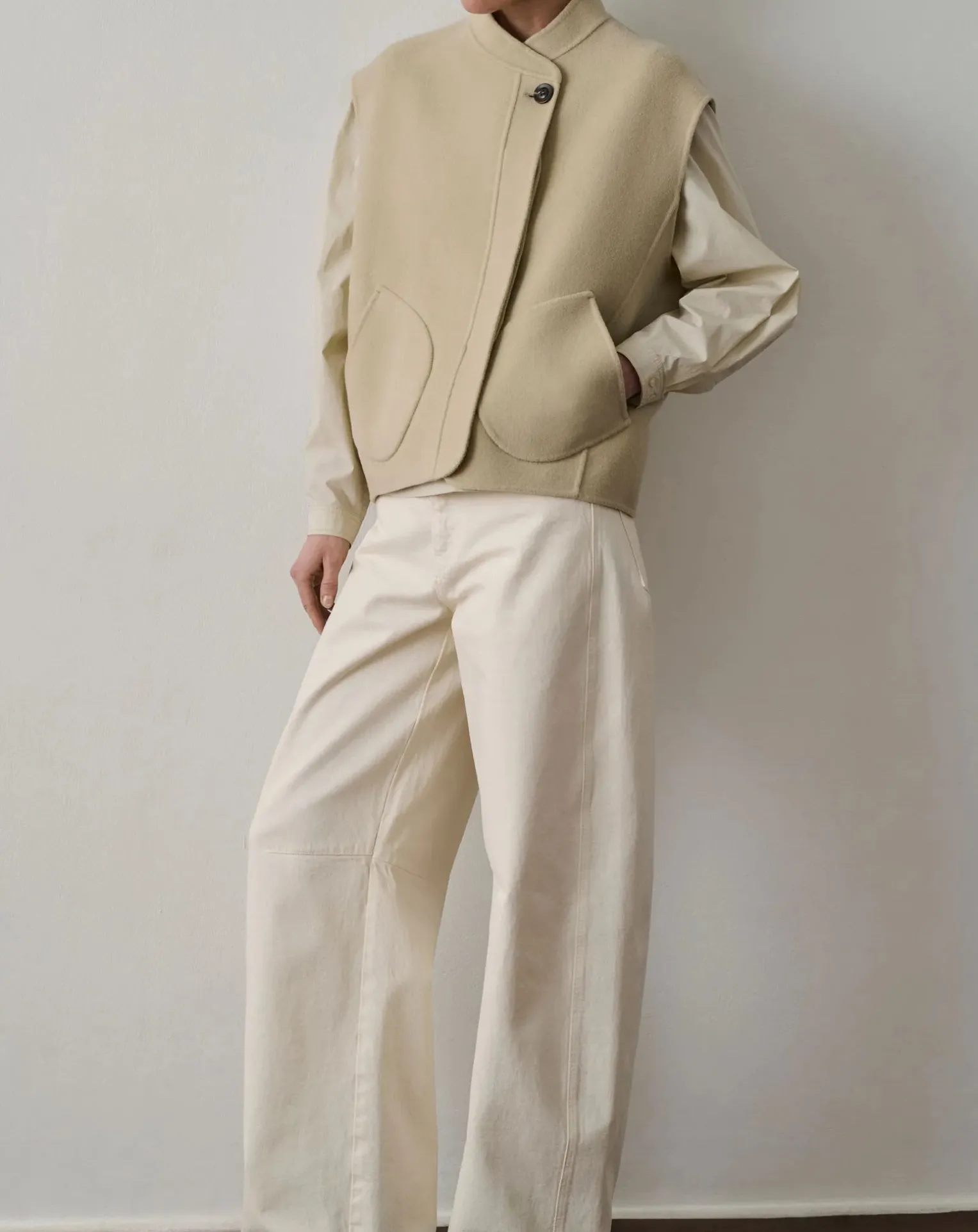 Adeline Wool Sleeveless Jacket