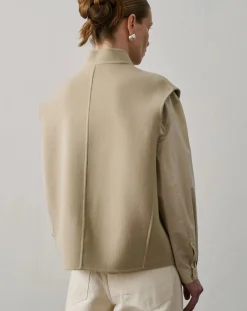 Adeline Wool Sleeveless Jacket