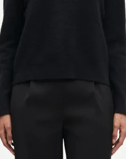 Anour round-neck sweater in wool and alpaca