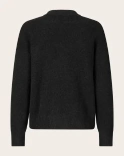 Anour round-neck sweater in wool and alpaca