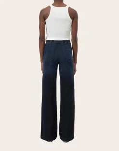 Aria flare jeans in cotton