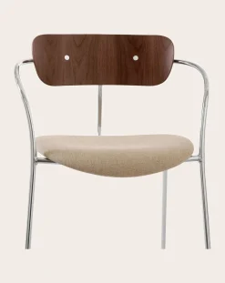 AV4 Pavilion Chairs with Armrests, Chrome Frame