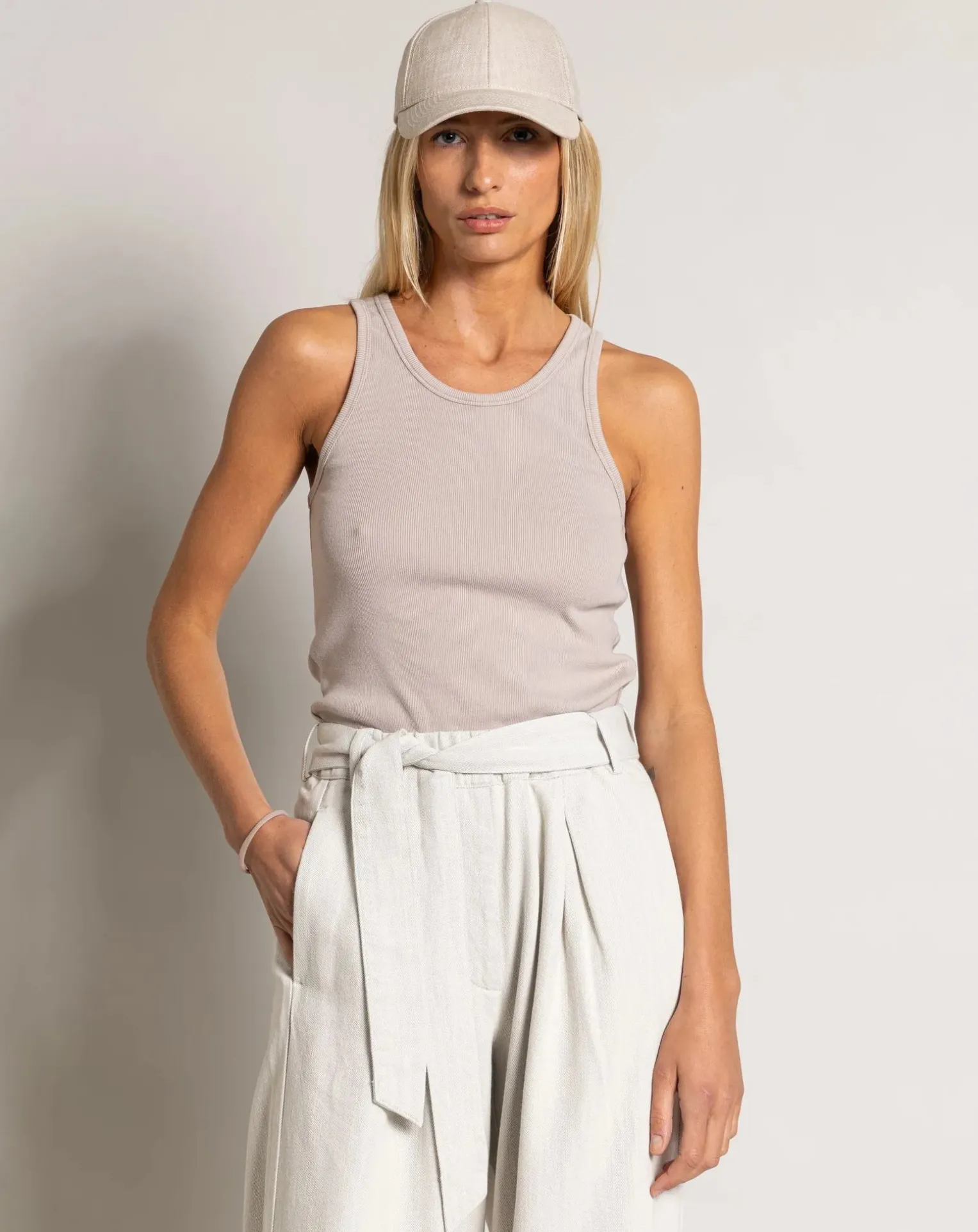 Ayla Organic Cotton Rib Tank Top