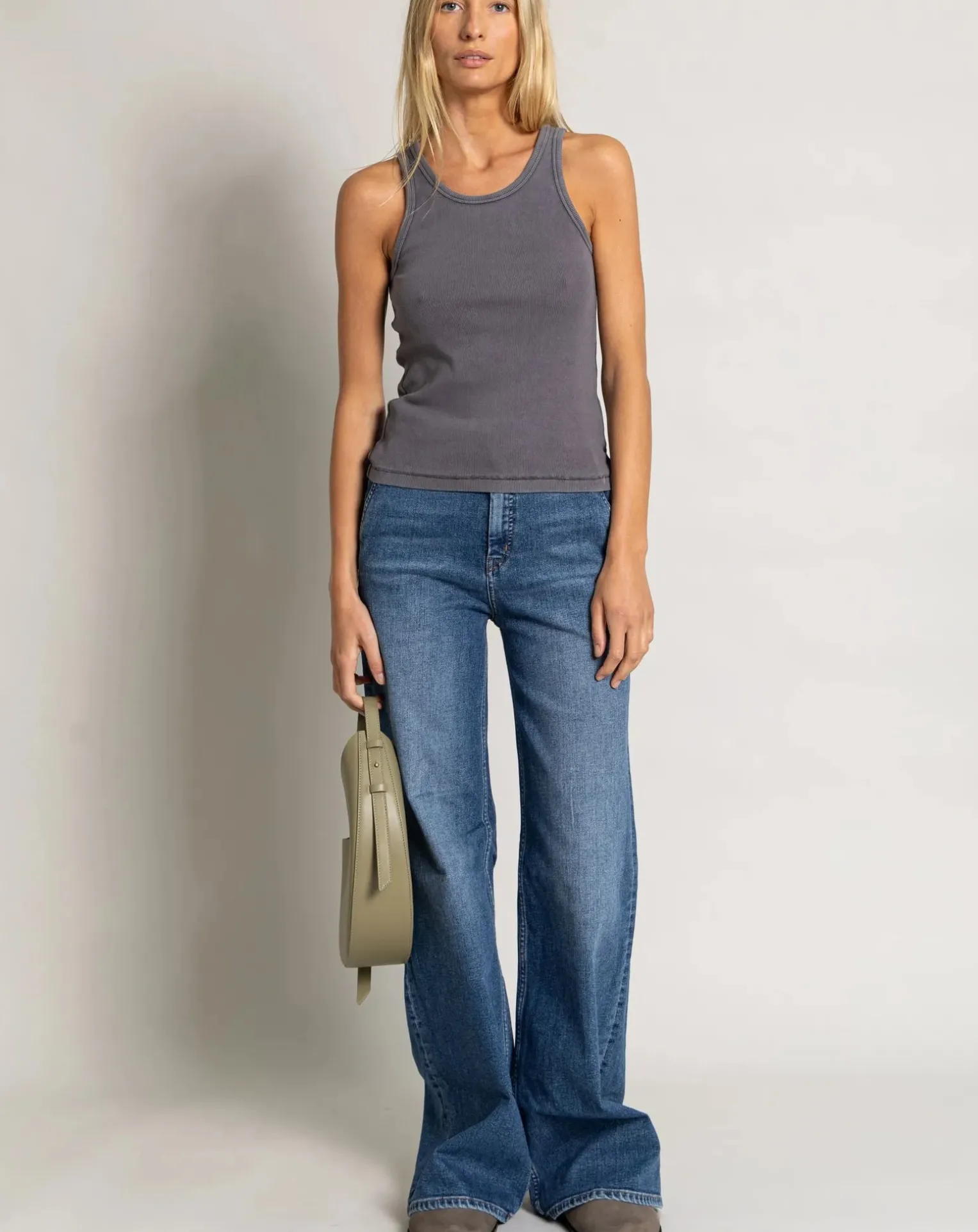 Ayla Organic Cotton Rib Tank Top