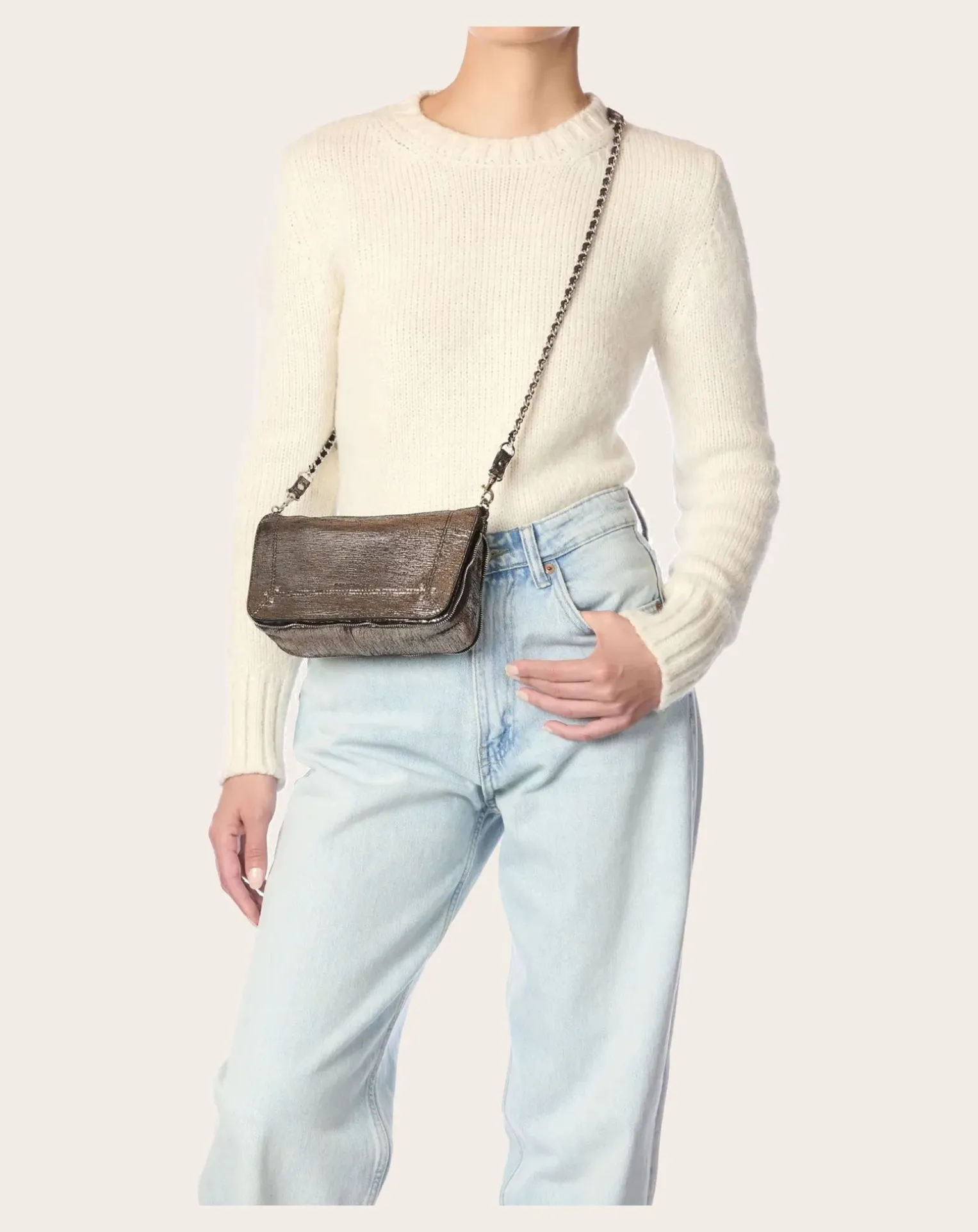 Bag Bobi S Chèvre Lamé