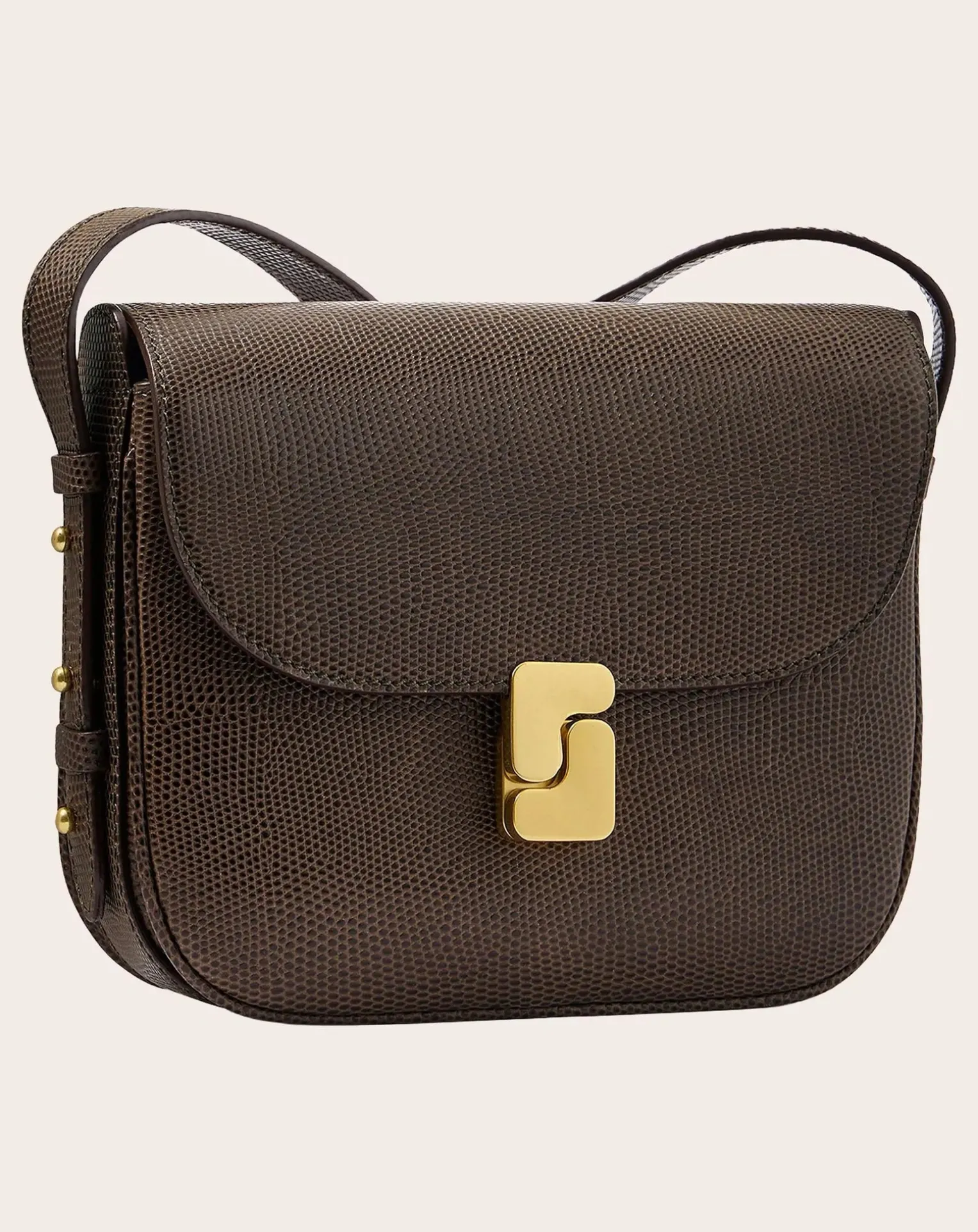 Bellissima Mini Lizard Embossed Grainy Leather Bag