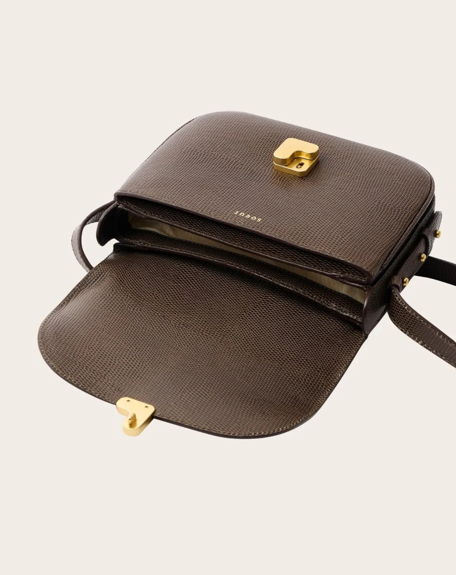 Bellissima Mini Lizard Embossed Grainy Leather Bag