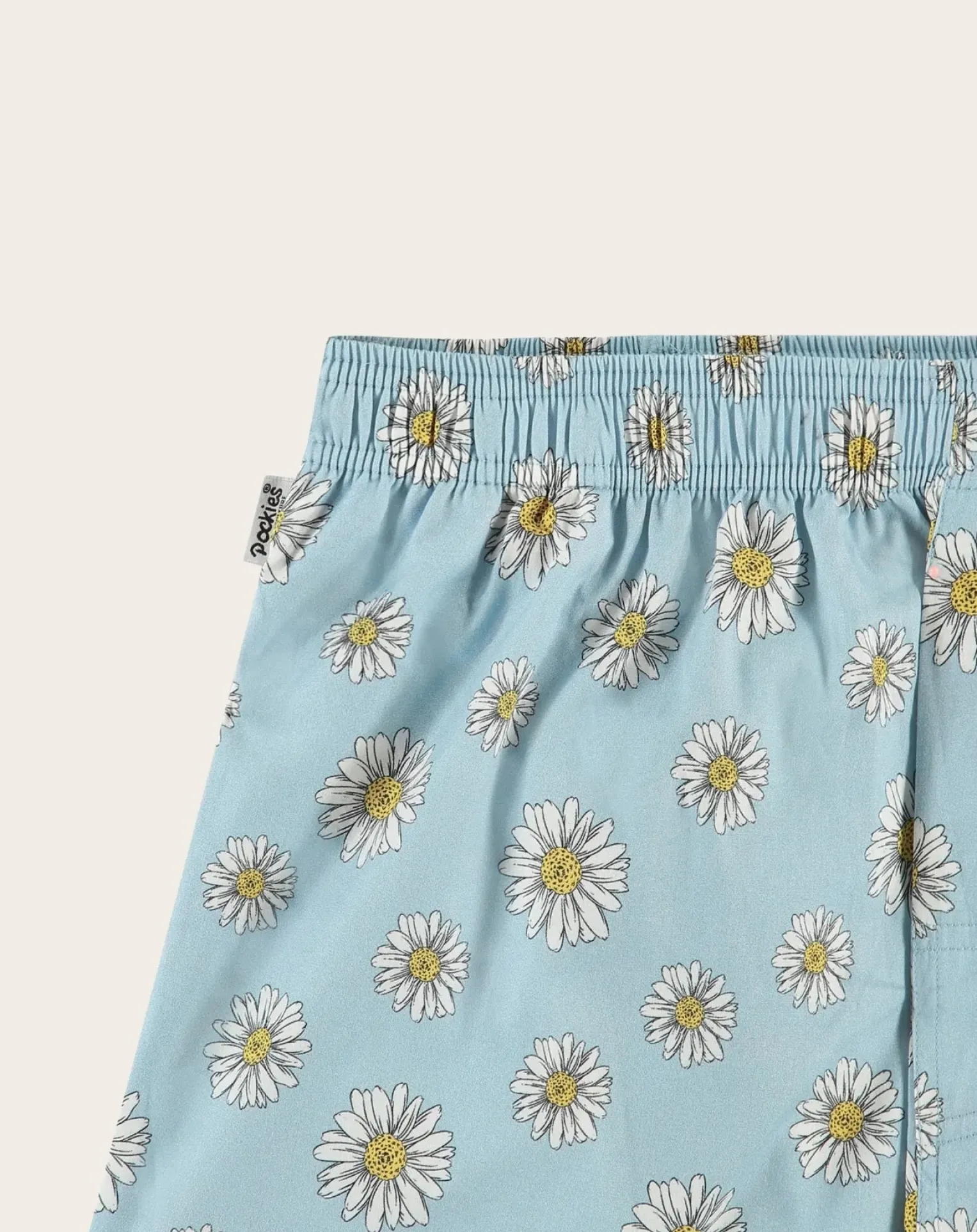 Blue Flowers Organic Cotton boxer shorts