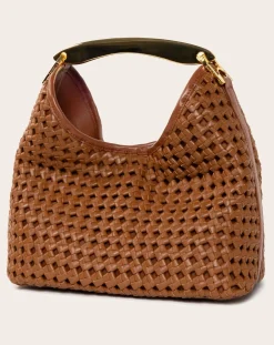 Boomerang Braided Leather Bag