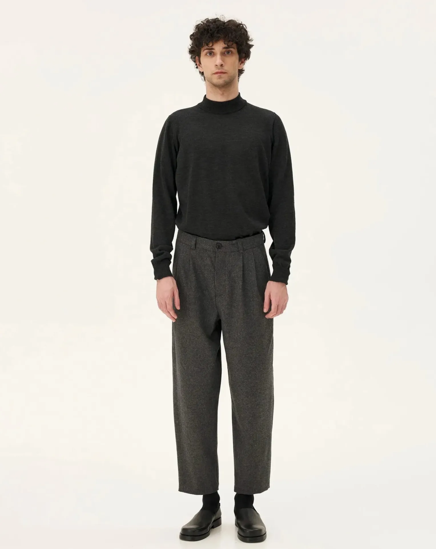 Cambridge Slate Wool Trousers