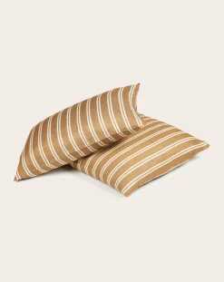 Canal Stripe Linen Pillowcase