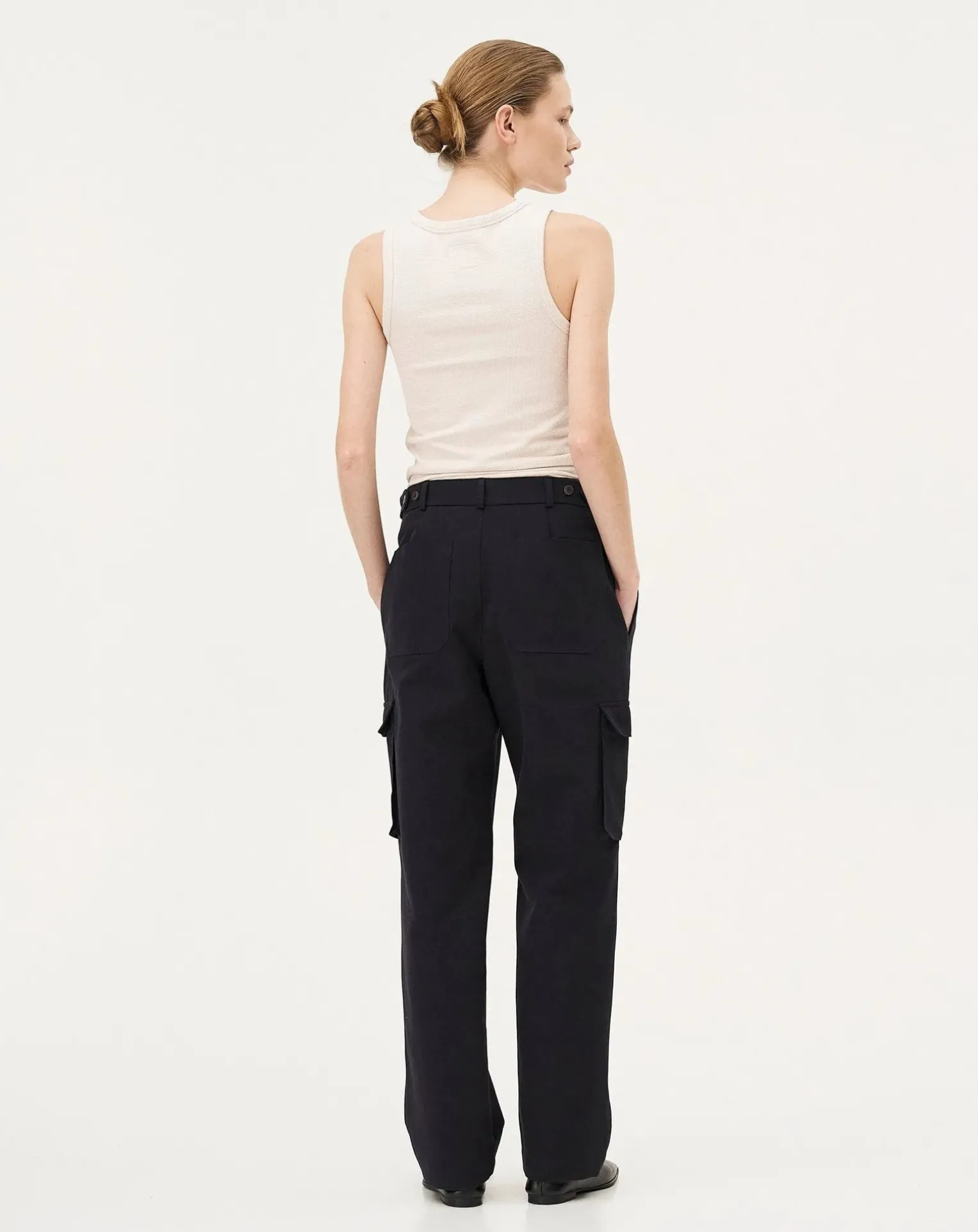 Cargo pants Dark navy Organic cotton