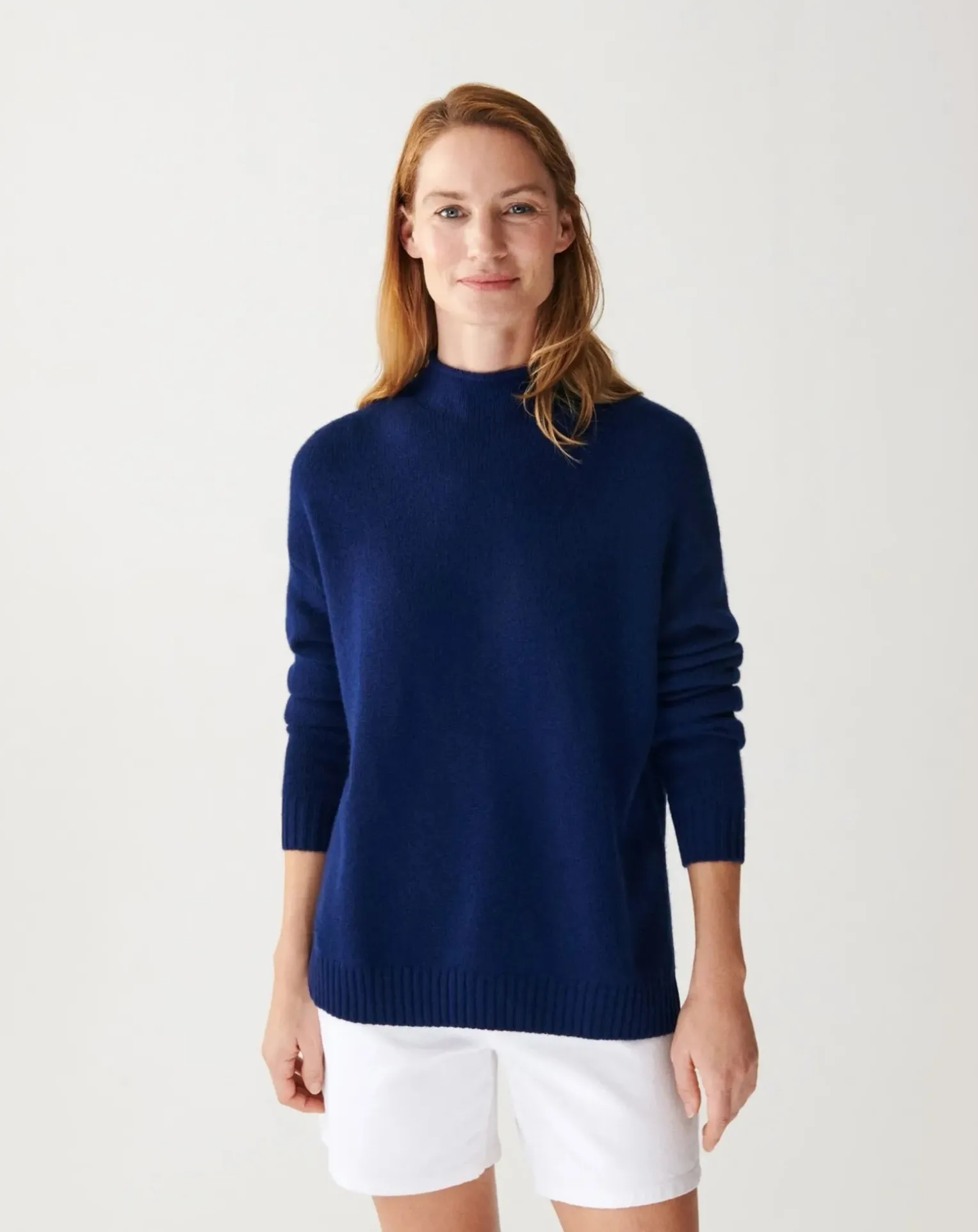 Cashmere High Neck Sweater