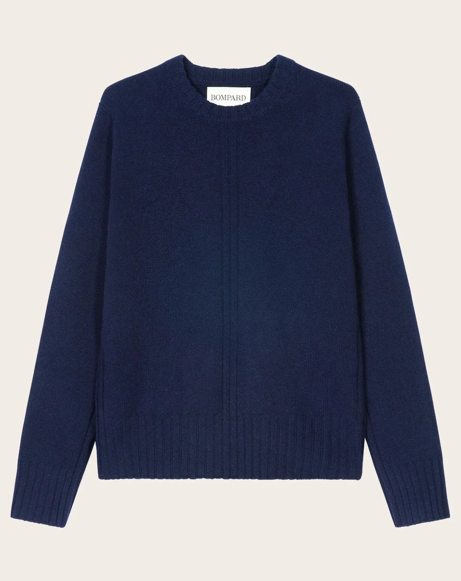 Cashmere Rib Crewneck Sweater