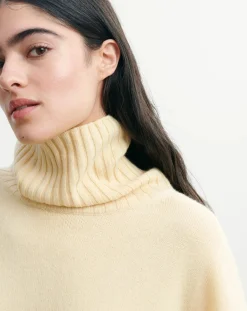 Cashmere Rib Oversize Roll Neck Sweater