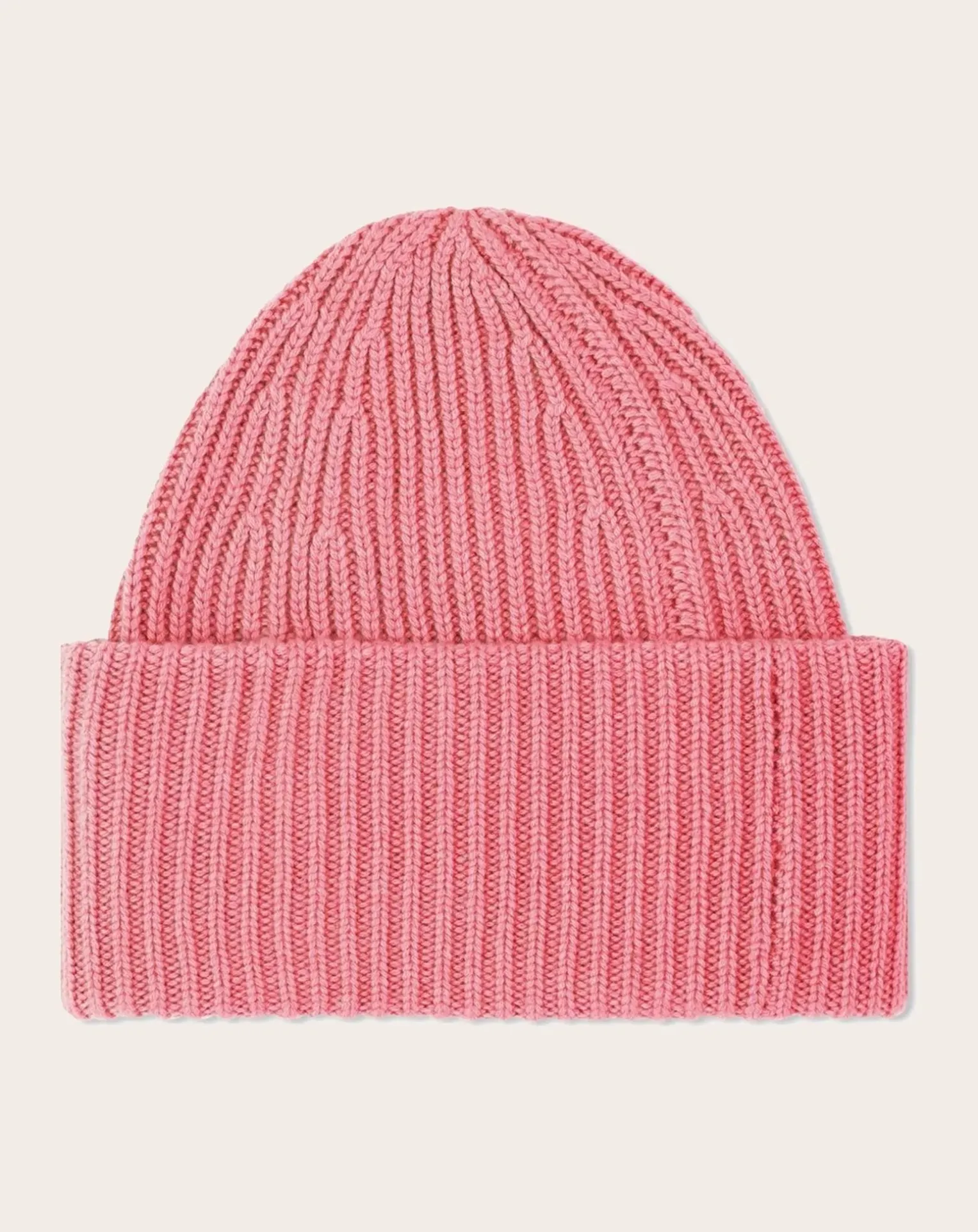 Cashmere ribbed hat