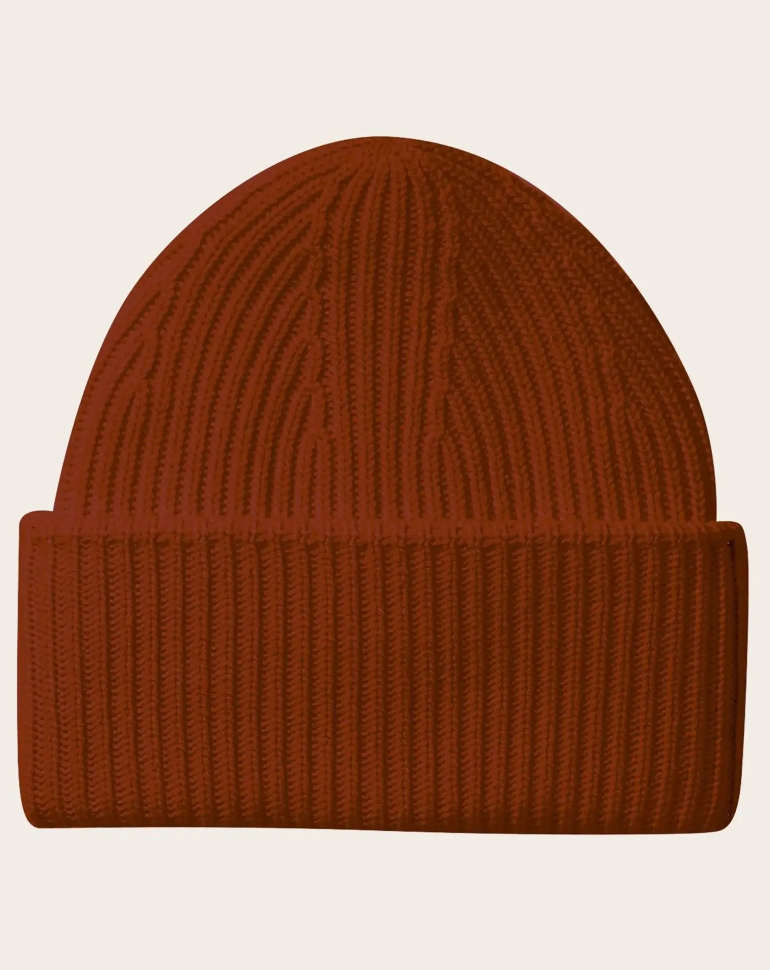 Cashmere ribbed hat