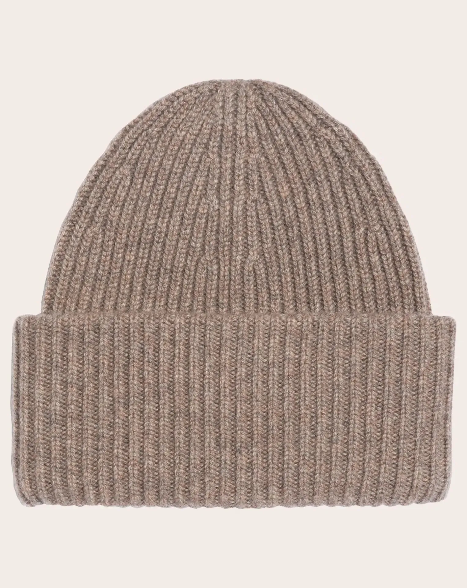 Cashmere ribbed hat
