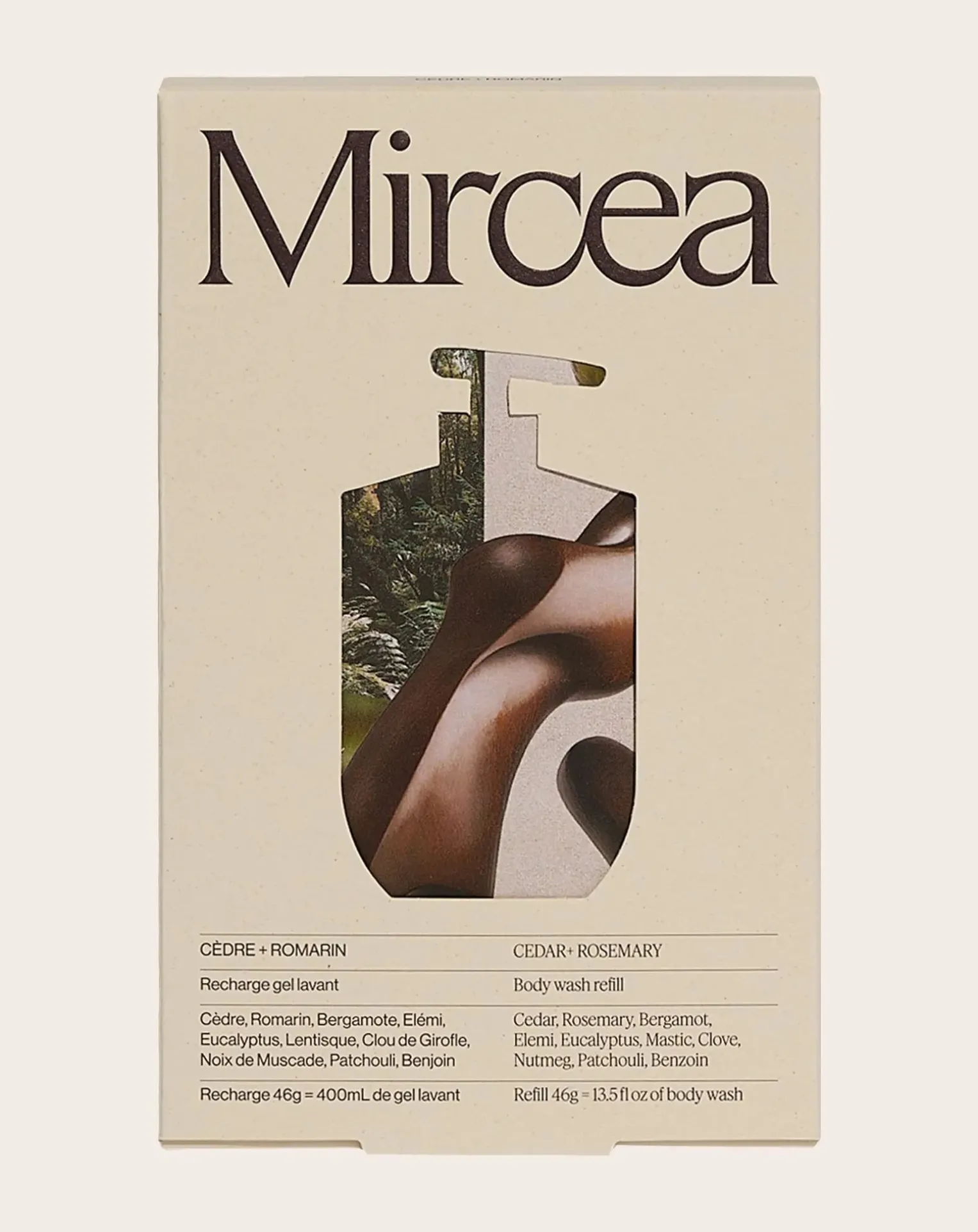 Cedar + Rosemary shower gel refill - 400ml