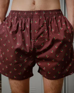 Cherry organic cotton boxer shorts