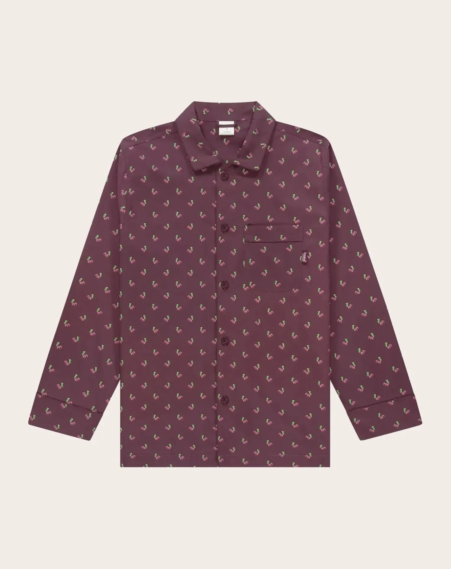 Cherry Organic Cotton Pyjama Shirt