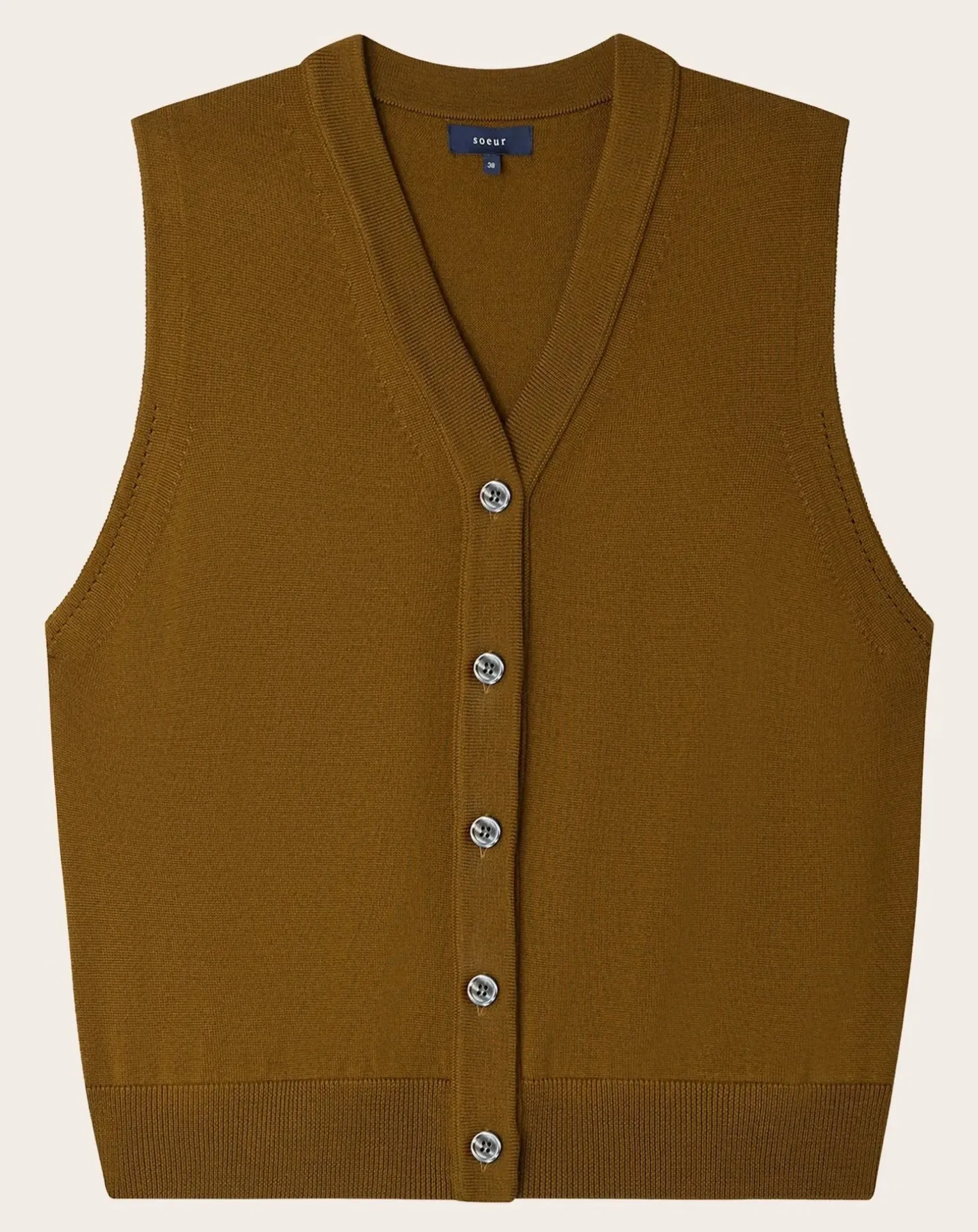Chiara Merino Wool Sleeveless Vest