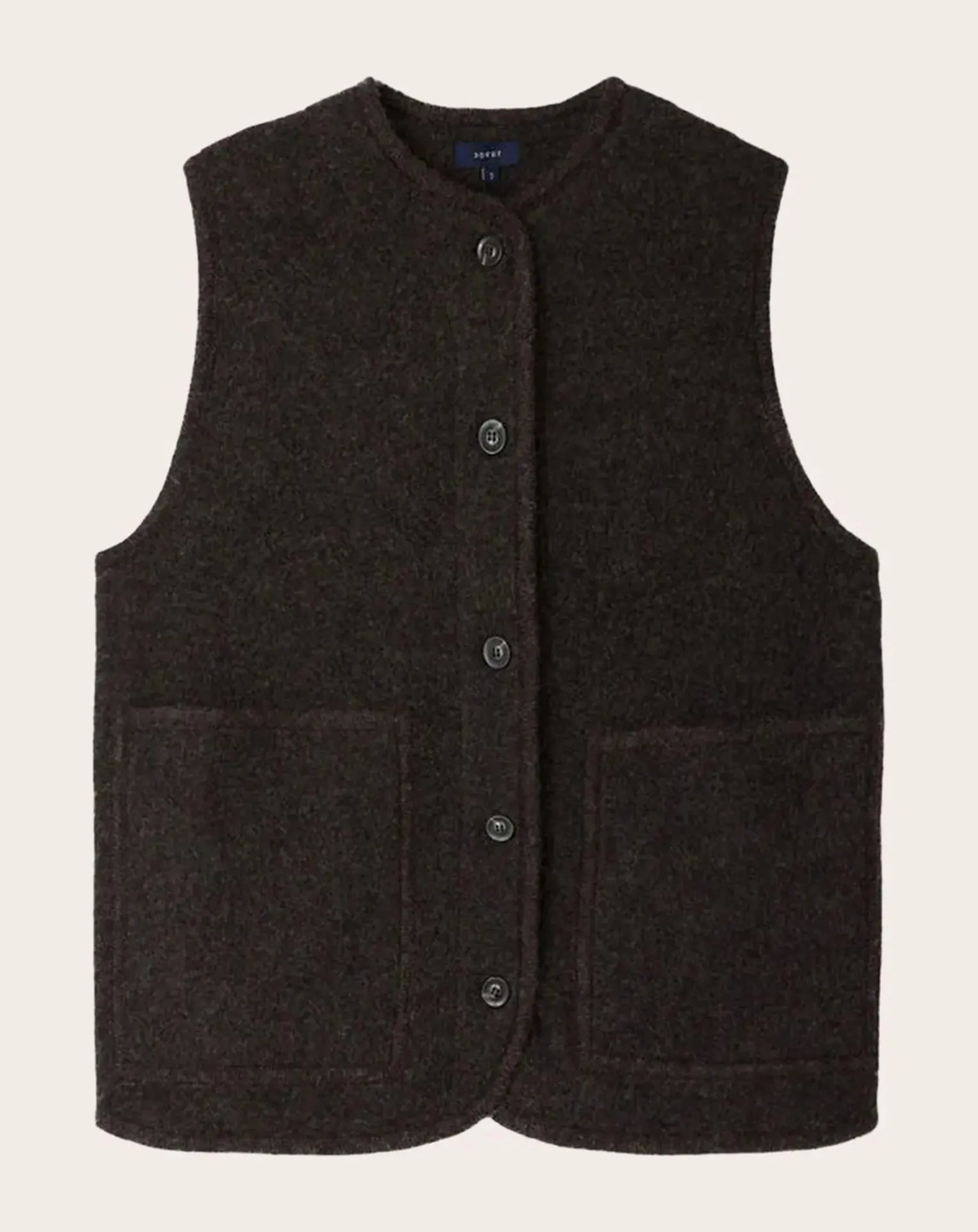 Chicago Virgin Wool Sleeveless Jacket