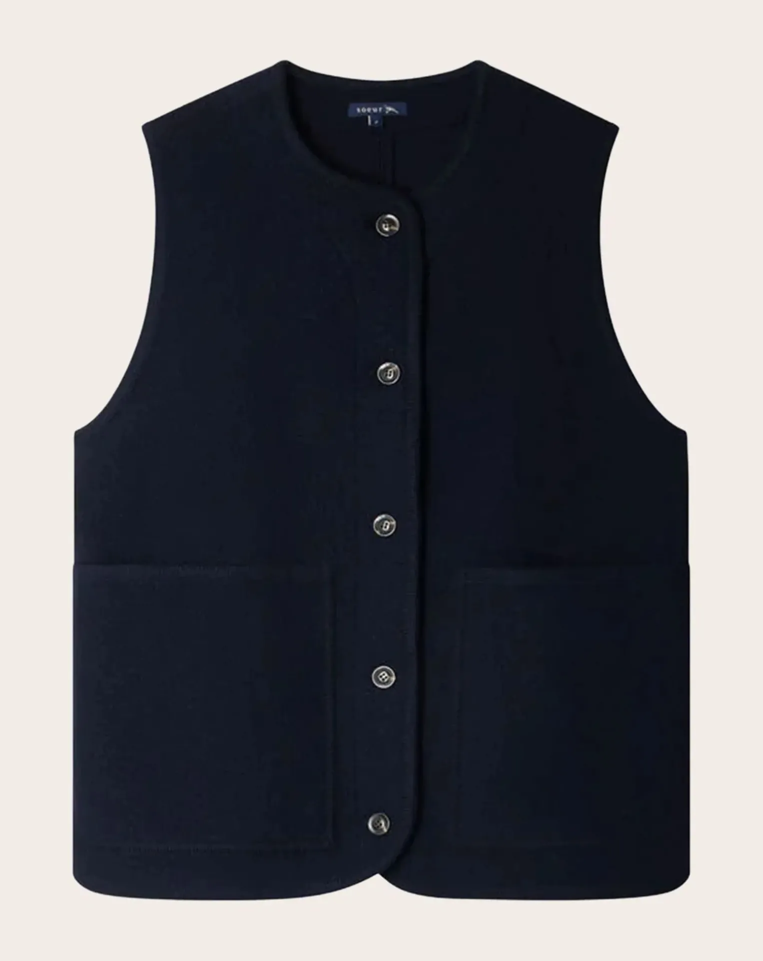 Chicago Virgin Wool Sleeveless Jacket