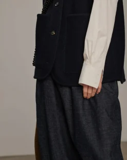 Chicago Virgin Wool Sleeveless Jacket