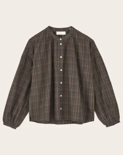 Cilla Blouse Organic Cotton Checkered