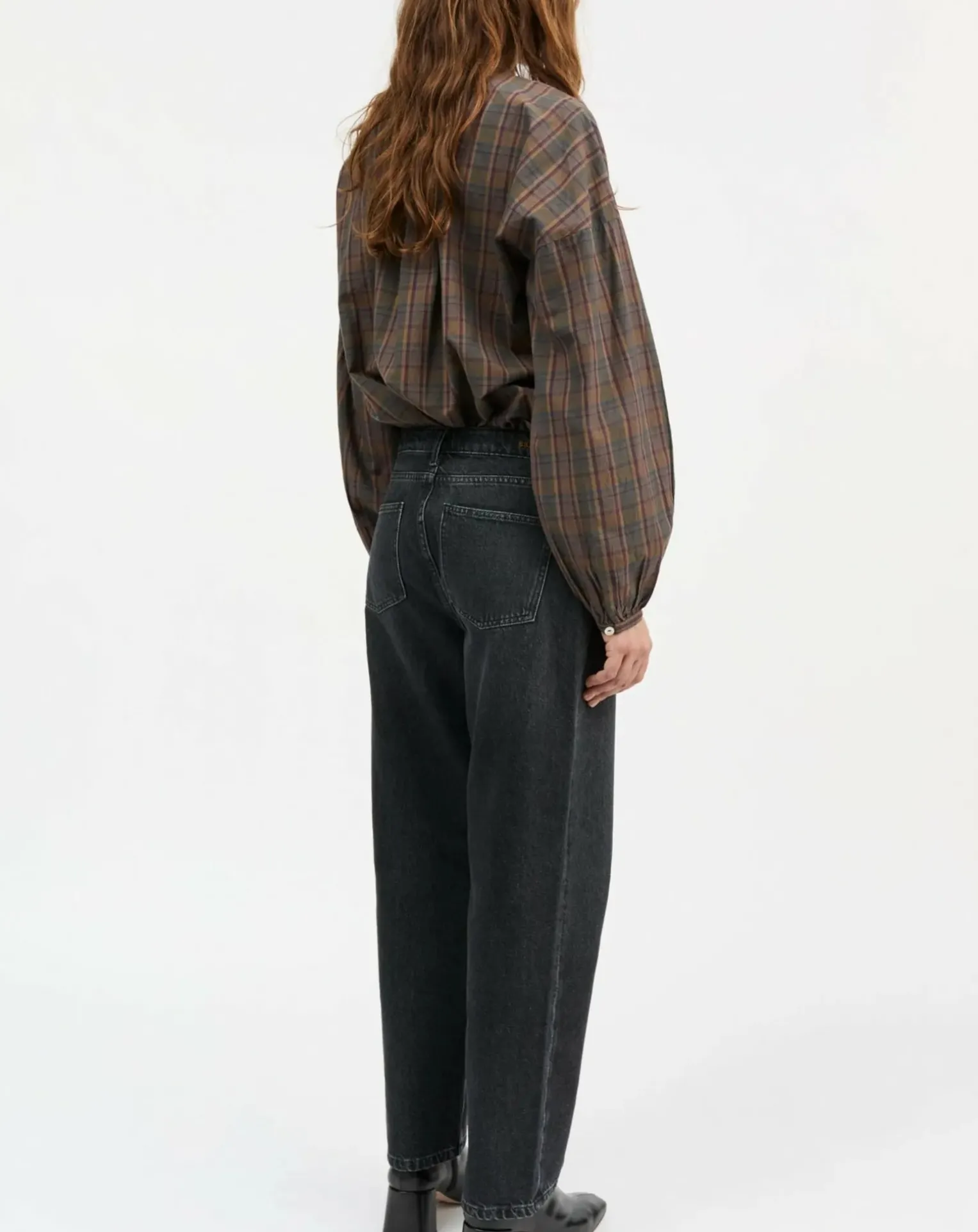 Cilla Blouse Organic Cotton Checkered