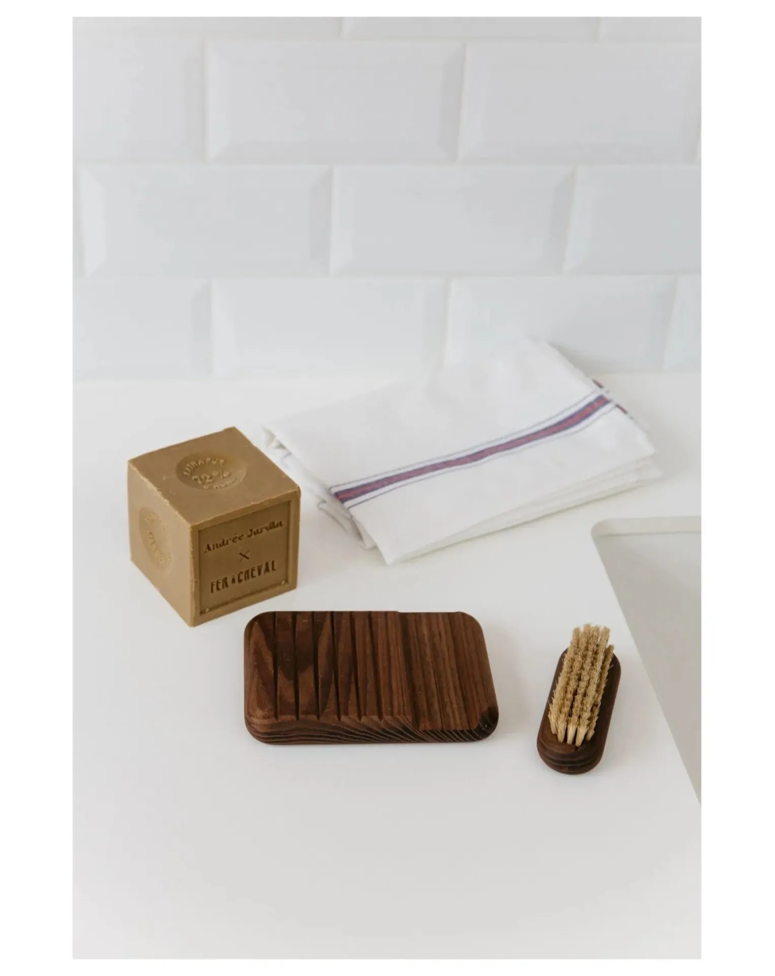 Coffret savon et brosse x Fer à Cheval