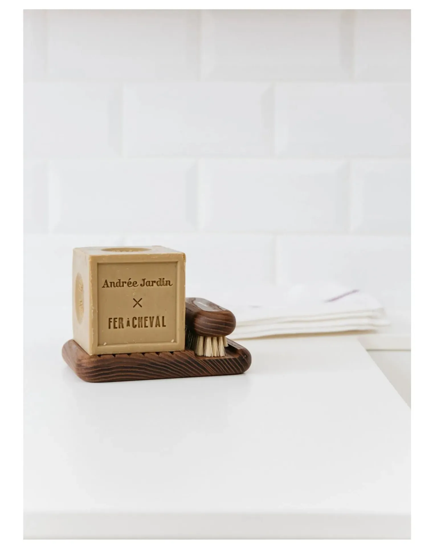 Coffret savon et brosse x Fer à Cheval