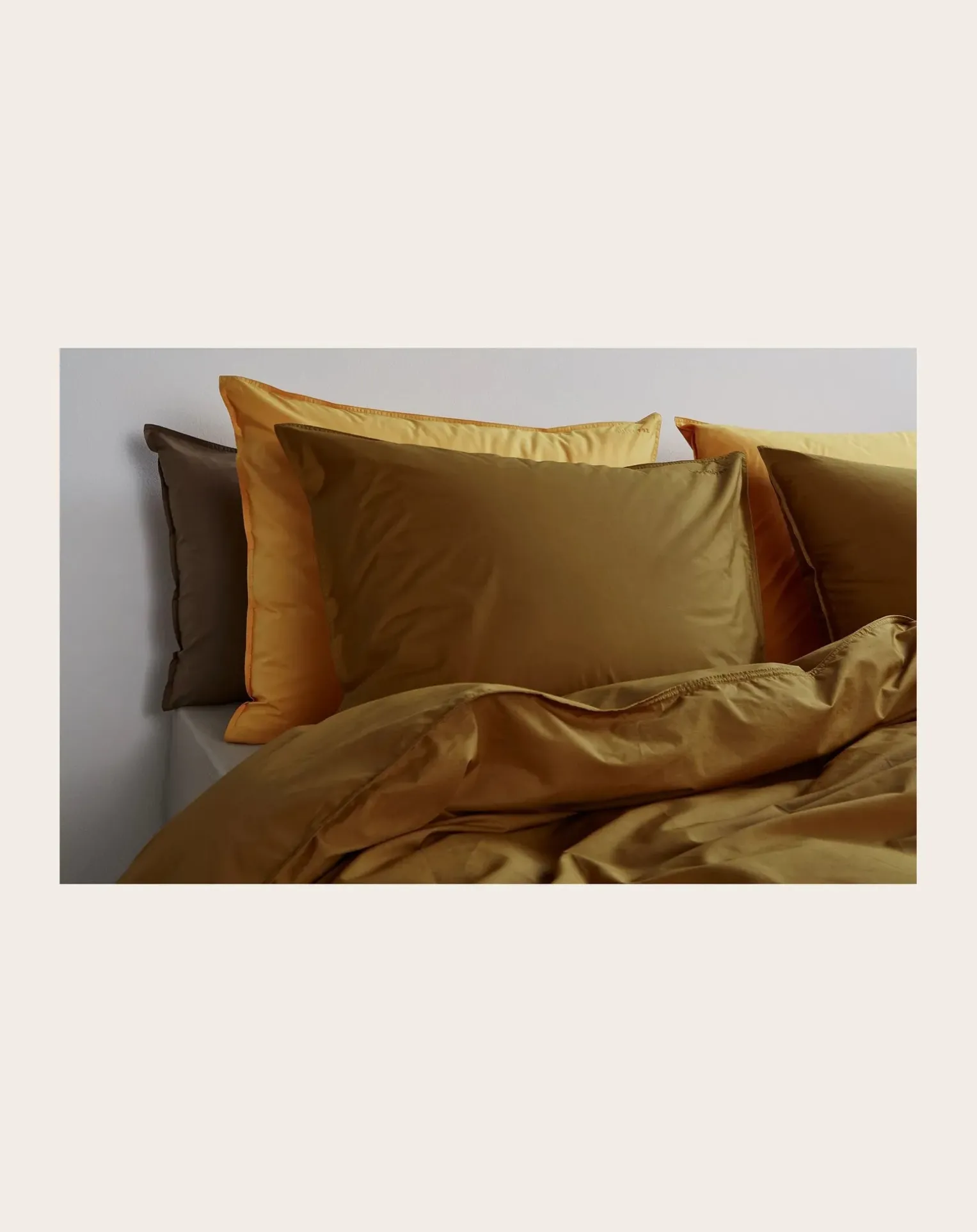 Comforter cover in organic percale