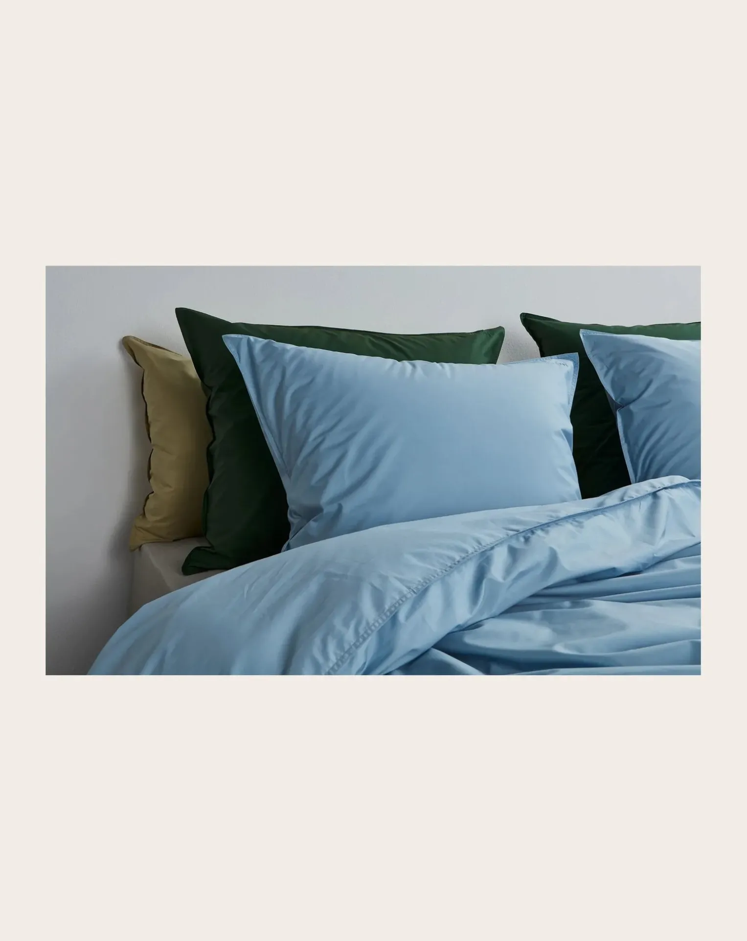 Comforter cover in organic percale