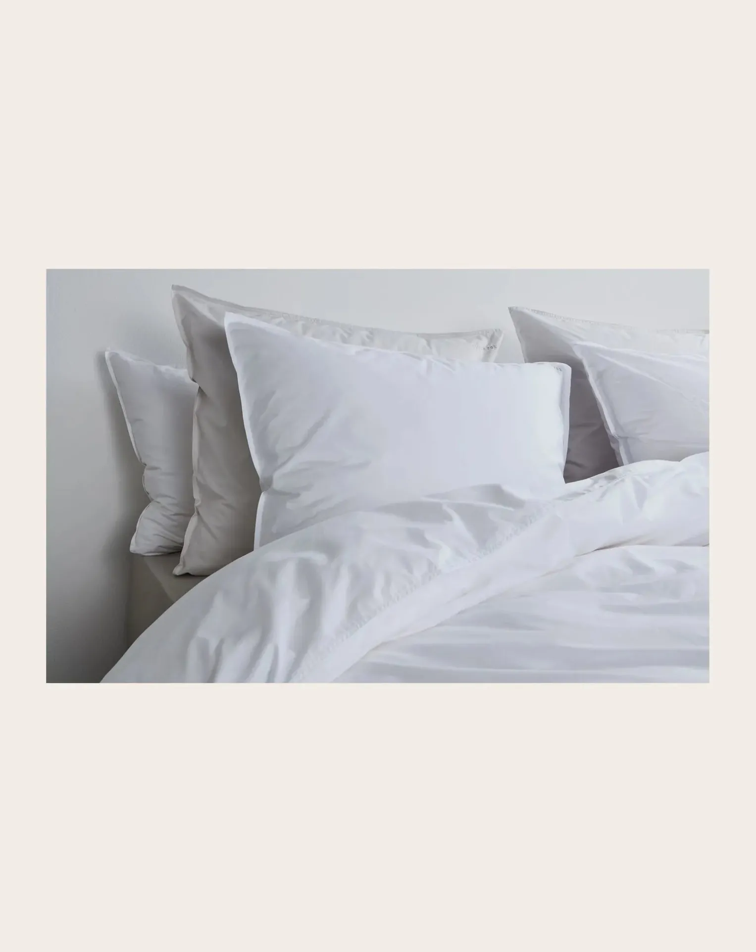 Comforter cover in organic percale