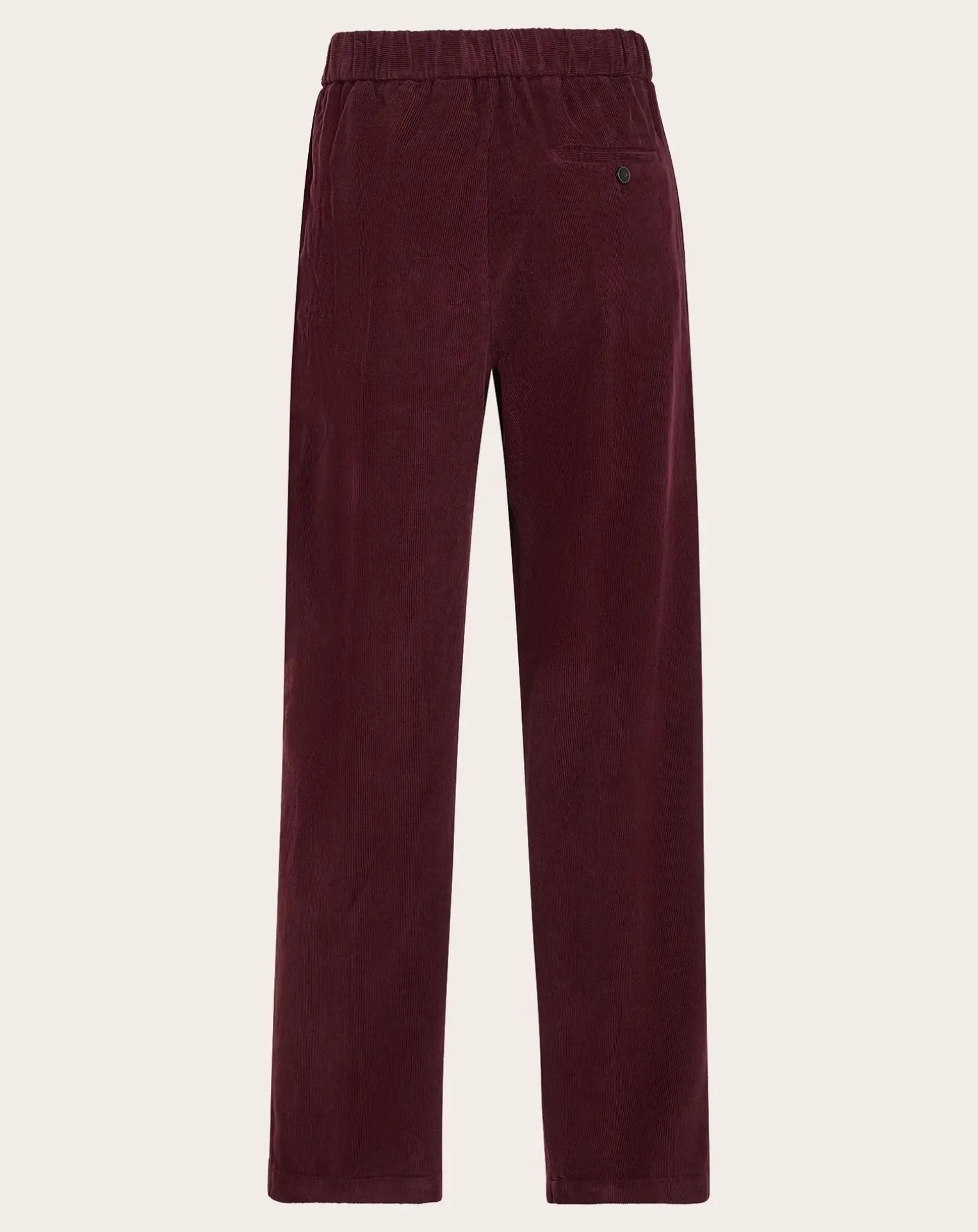 Corduroy Elasticated Straight-leg Pants
