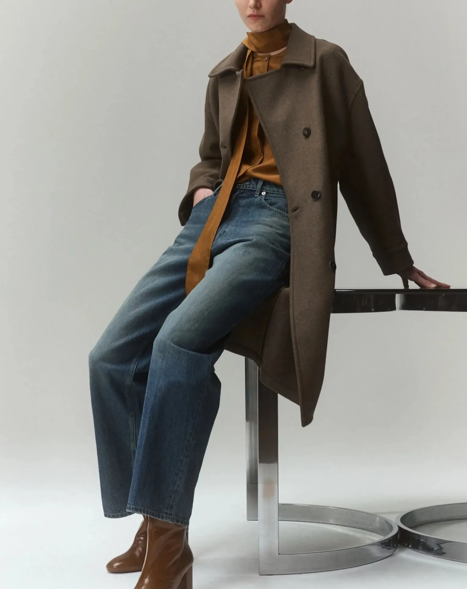 Cotton and silk chiffon blouse