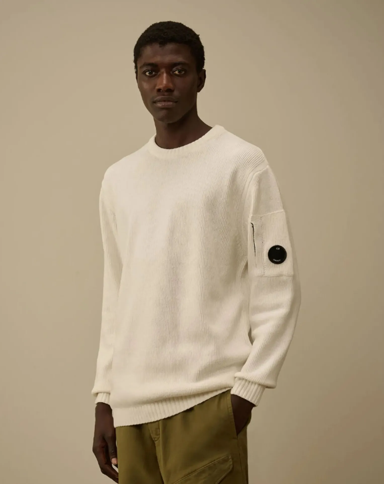 Cotton Chenille Crewneck Sweater