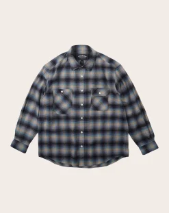 Cotton Flannel Check Work Shirt