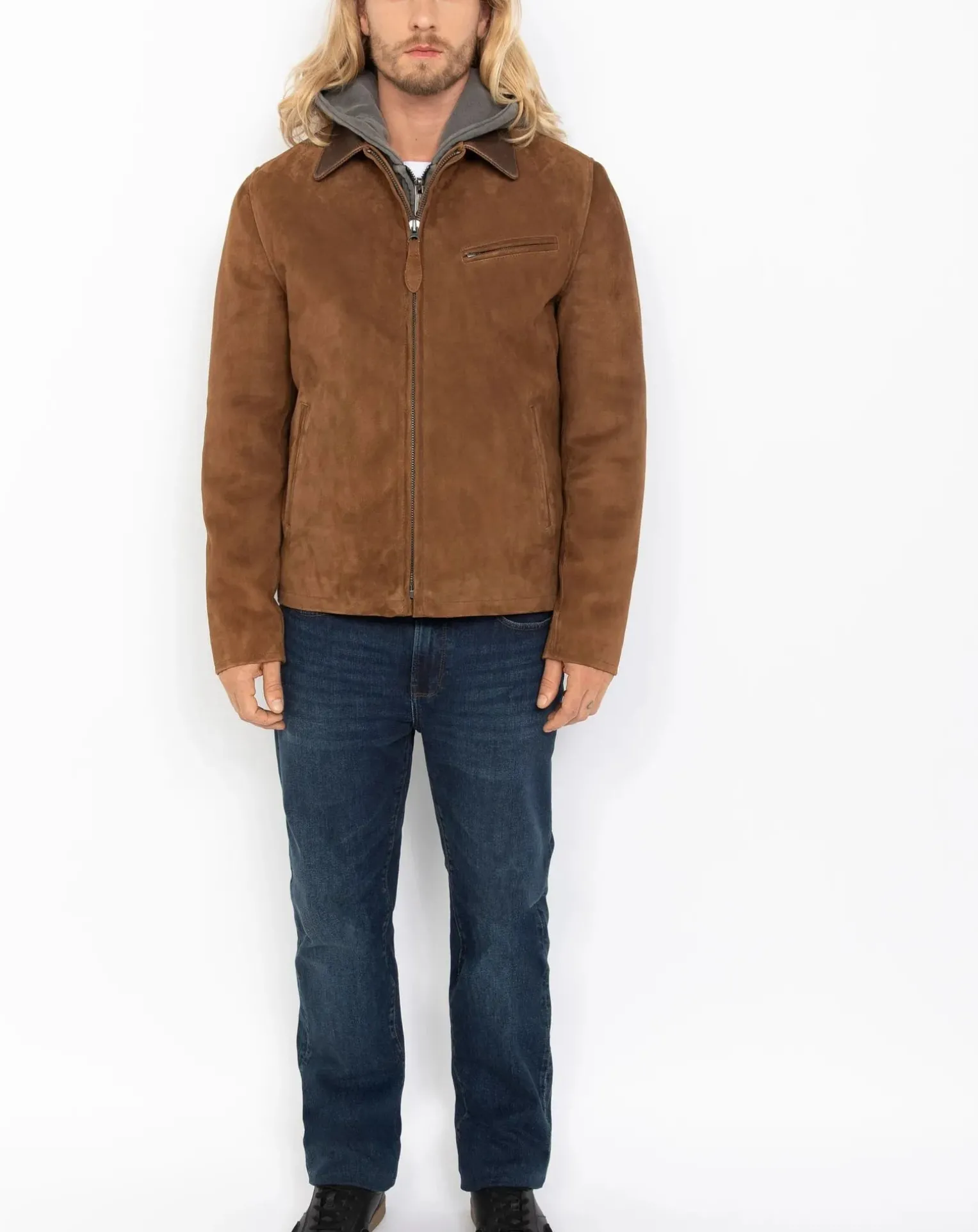 Cowhide Leather Worker Jacket