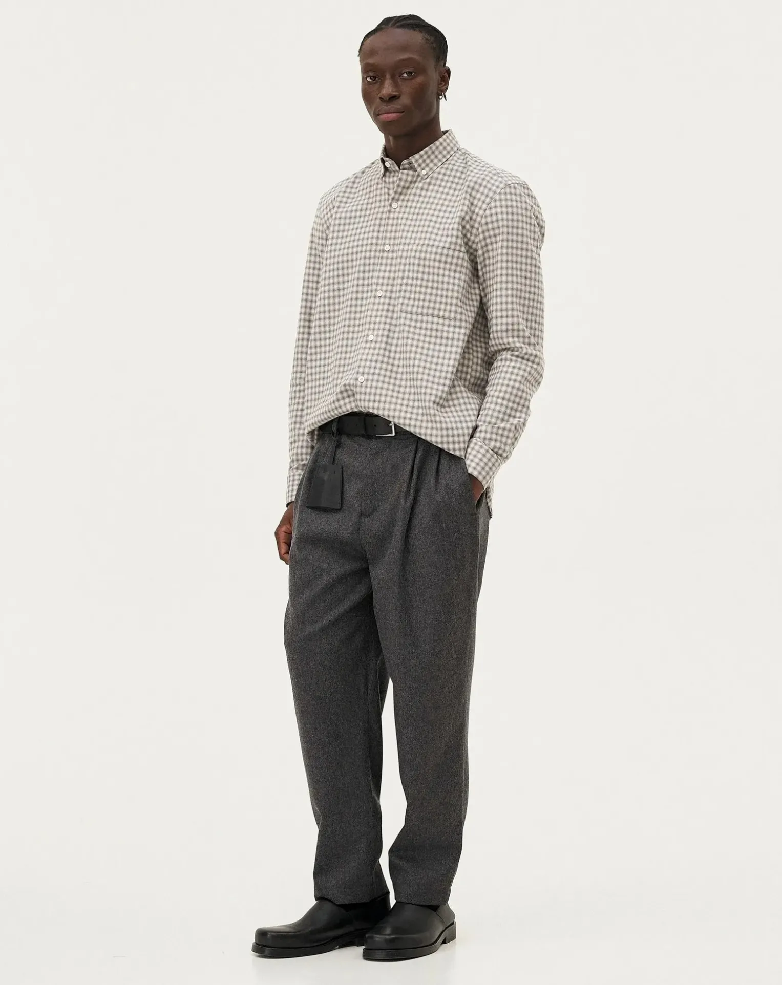 Curtis Grey checks Cotton Long Sleeve Shirt
