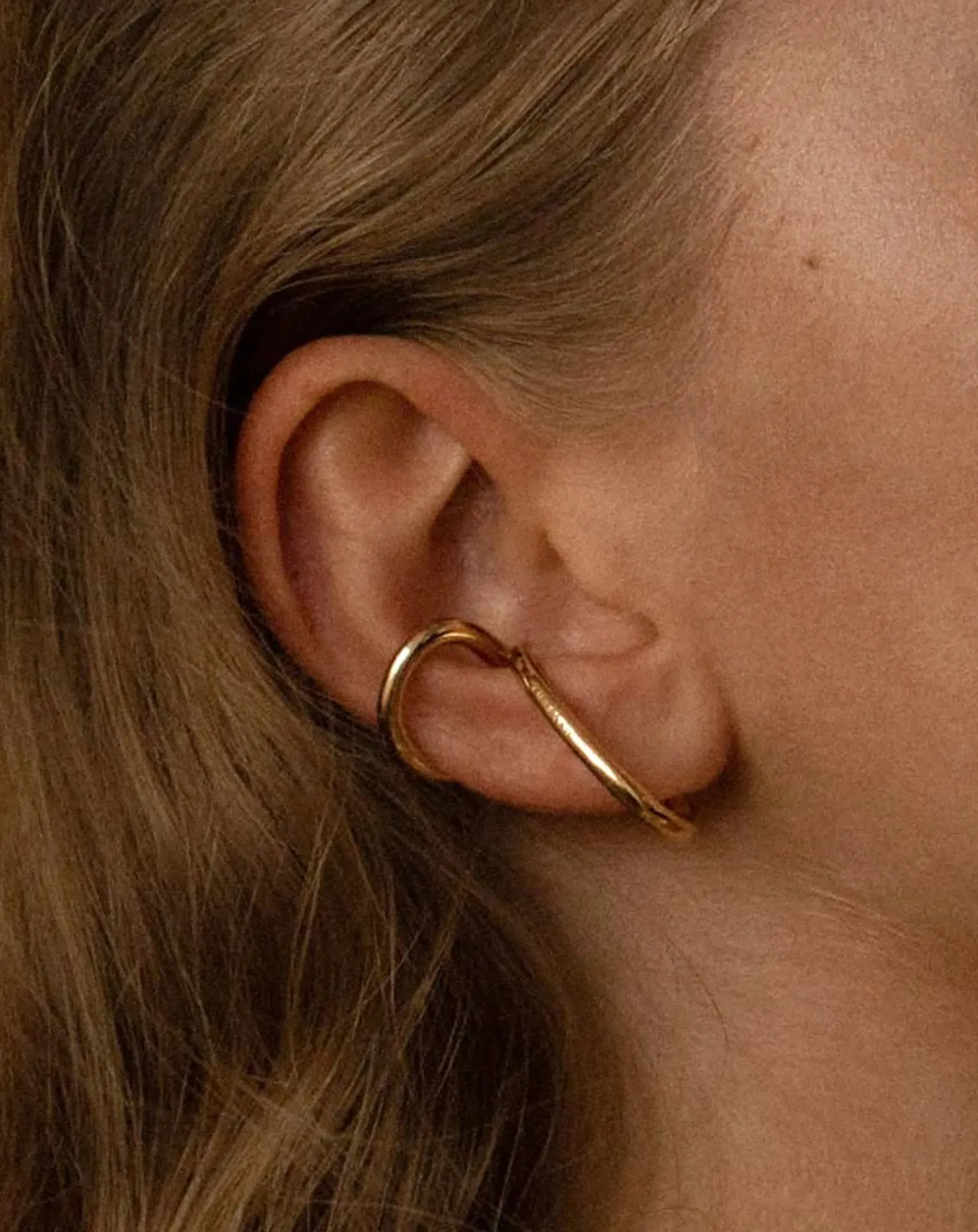 Earcuff gauche La Virtuose en plaqué or