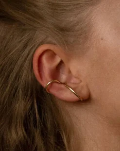 Earcuff gauche La Virtuose en plaqué or