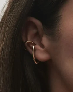 Earcuff gauche La Virtuose en plaqué or