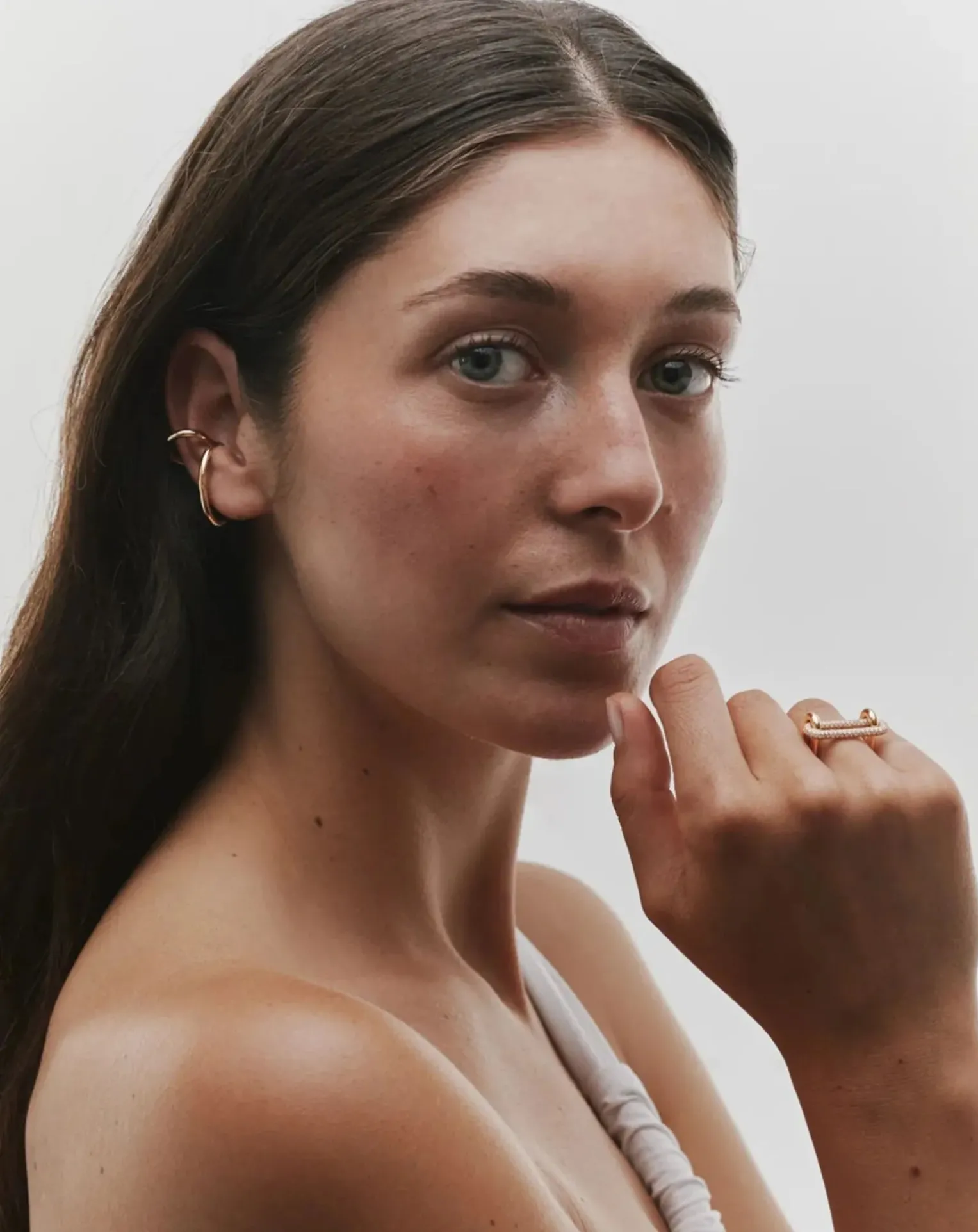 Earcuff droit La Virtuose en plaqué or