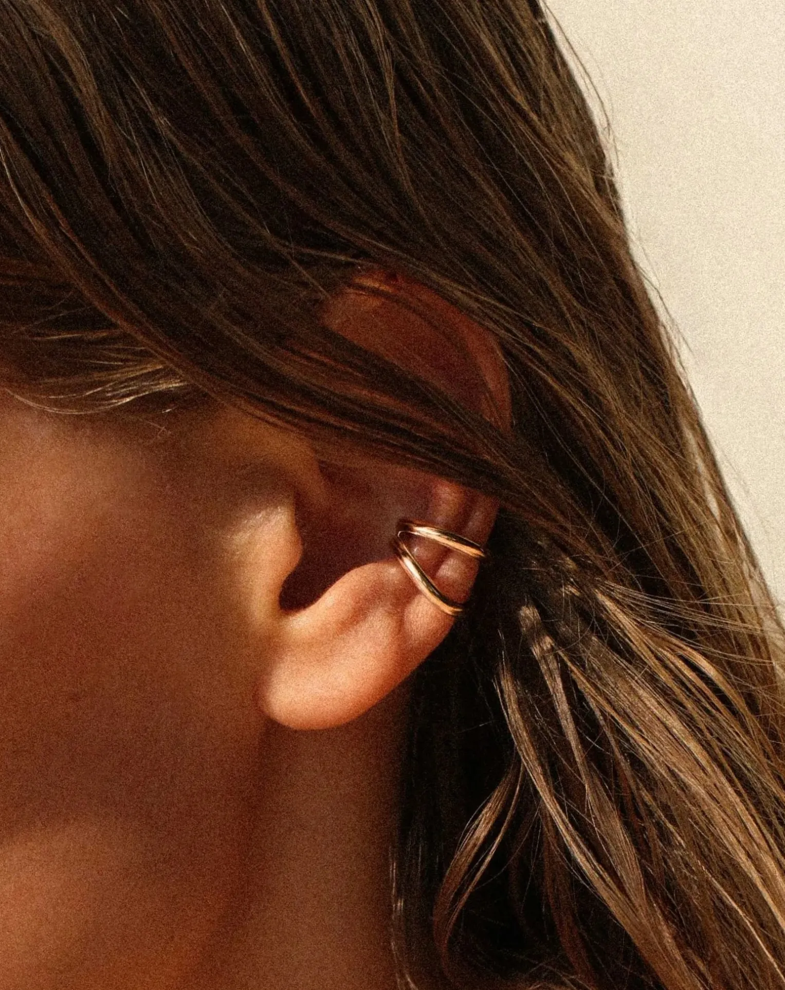 Earcuff mini Echo en plaqué or