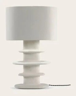 Earth papier-mâché table lamp, Marie Michielssen