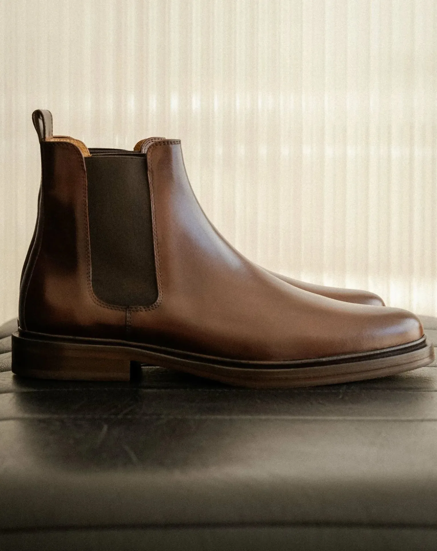 Elastic Leather Boots