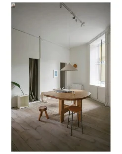 Farmhouse Irregular Shape Wooden Table